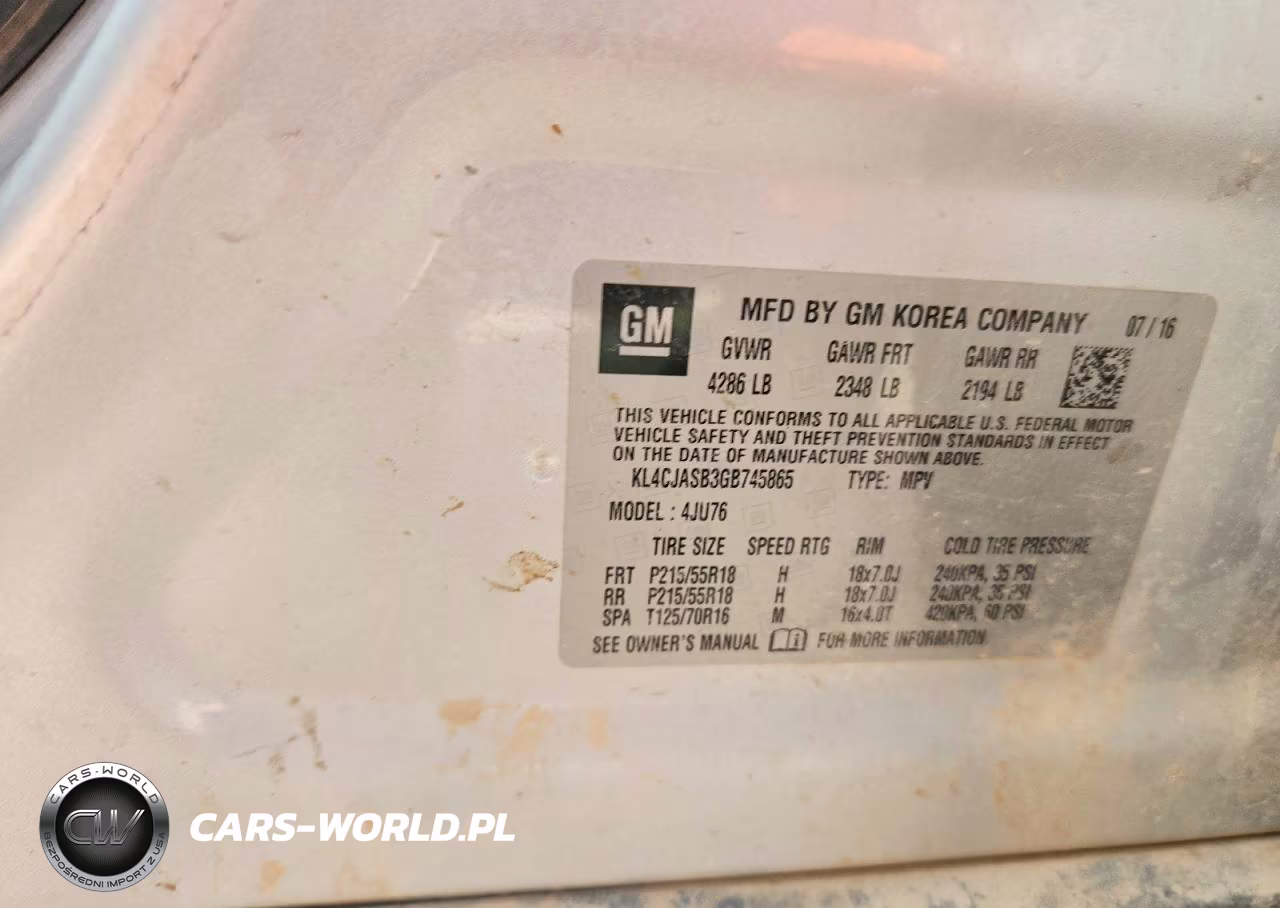 2016 Buick Encore VIN:KL4CJASB3GB745865 - 12