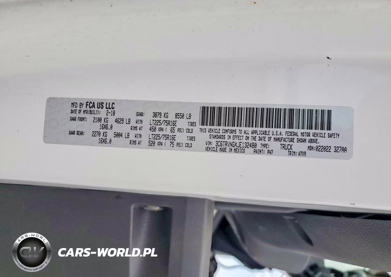 2018 Ram Promaster 1500 Delivery Van VIN:3C6TRVNGXJE132480 - 12