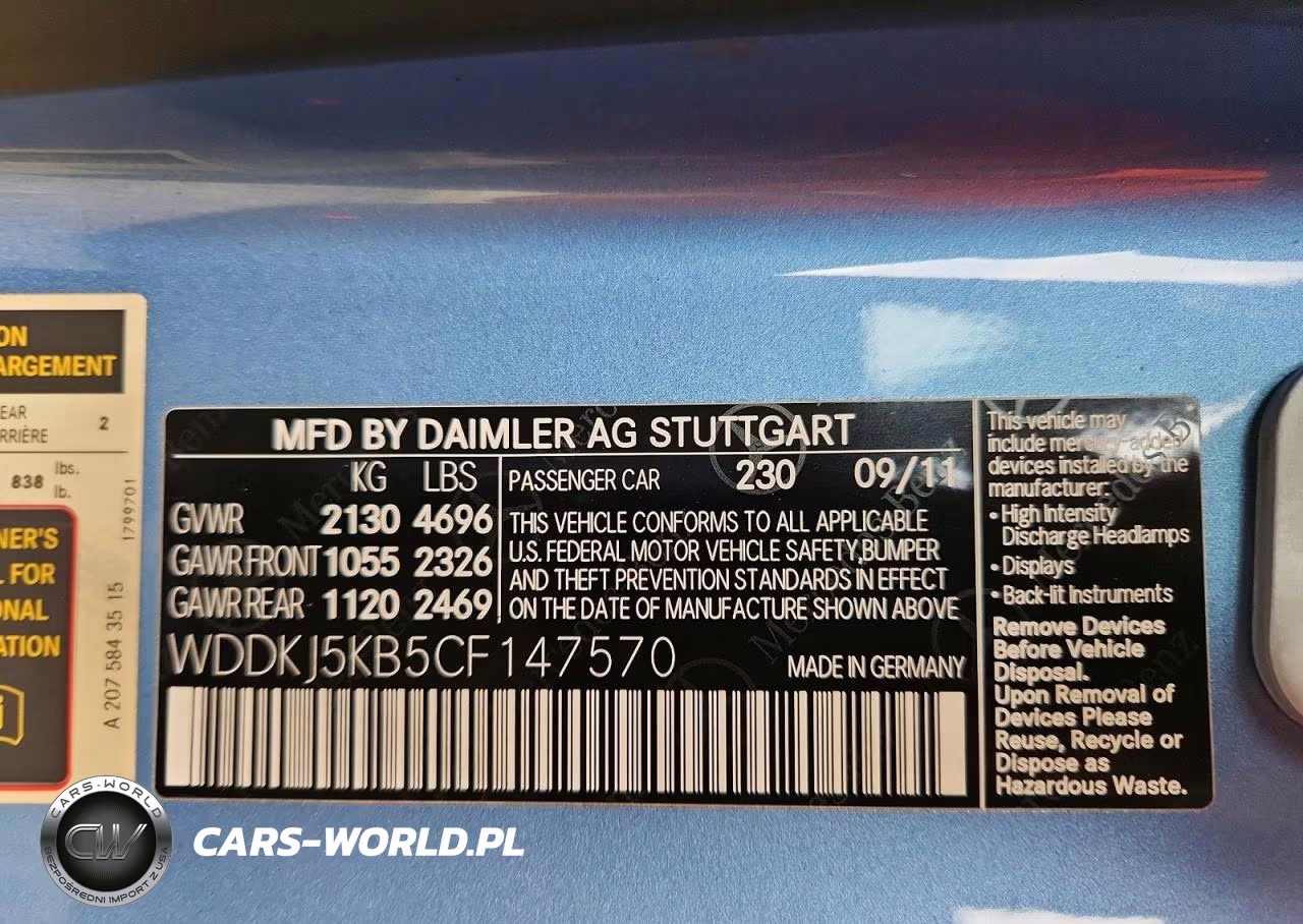 2012 Mercedes-Benz E 350 VIN:WDDKJ5KB5CF147570 - 13