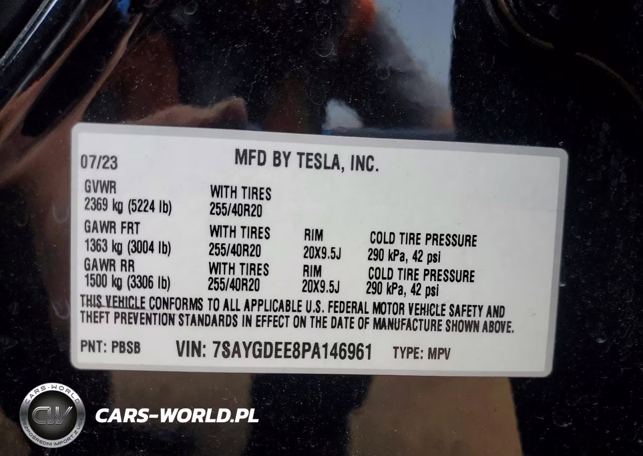 2023 Tesla Model Y VIN:7SAYGDEE8PA146961 - 13