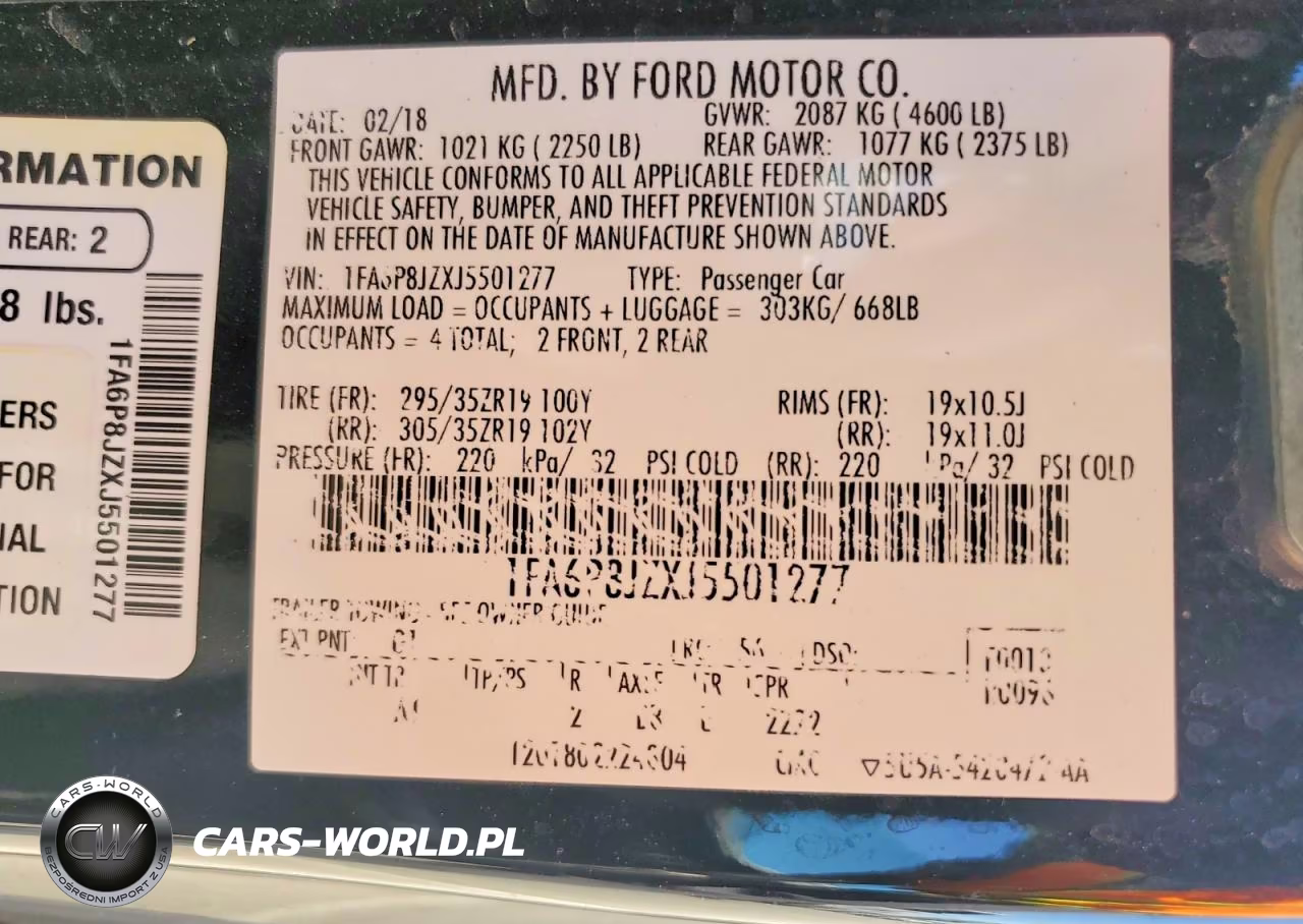 2018 Ford Mustang Shelby Gt350 VIN:1FA6P8JZXJ5501277 - 12