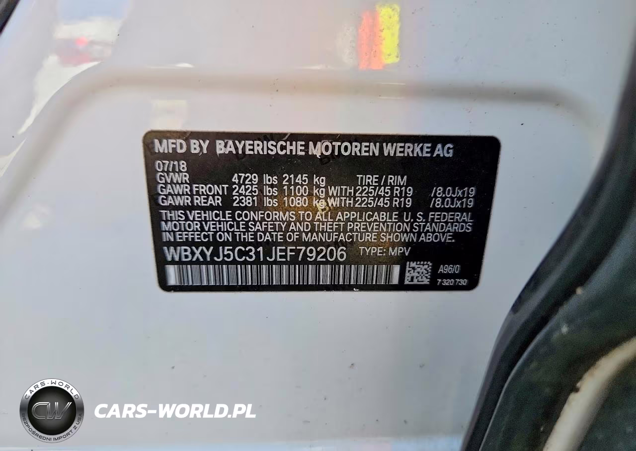 2018 BMW X2 xDrive28I VIN:WBXYJ5C31JEF79206 - 13