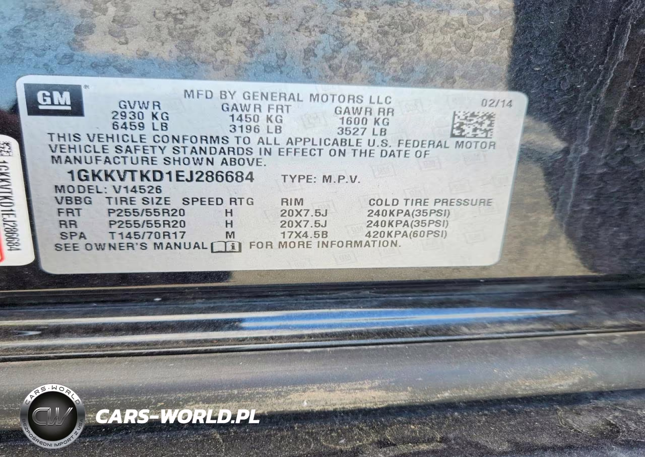 2014 GMC Acadia Denali VIN:1GKKVTKD1EJ286684 - 13