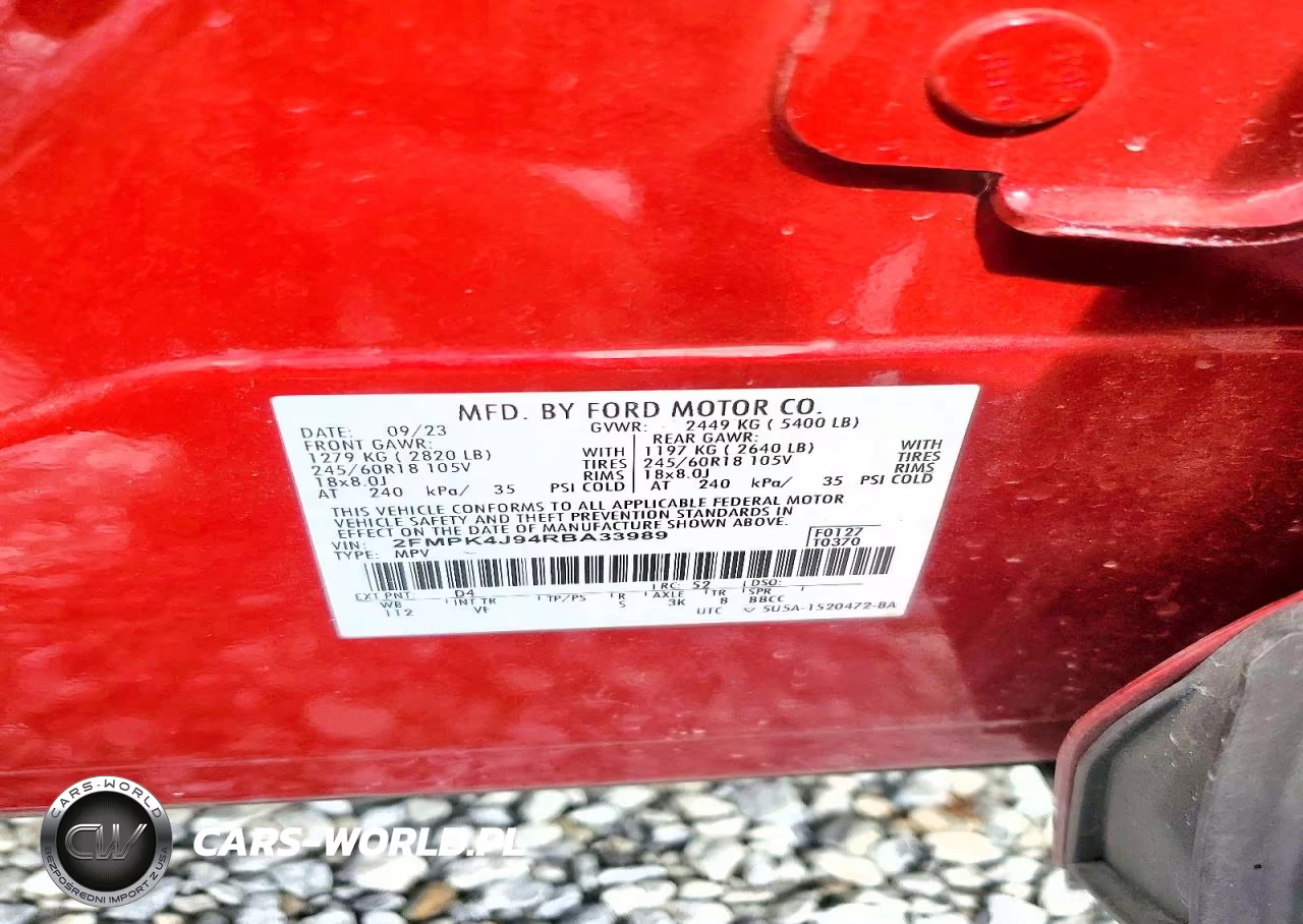 2024 Ford Edge Sel VIN:2FMPK4J94RBA33989 - 13
