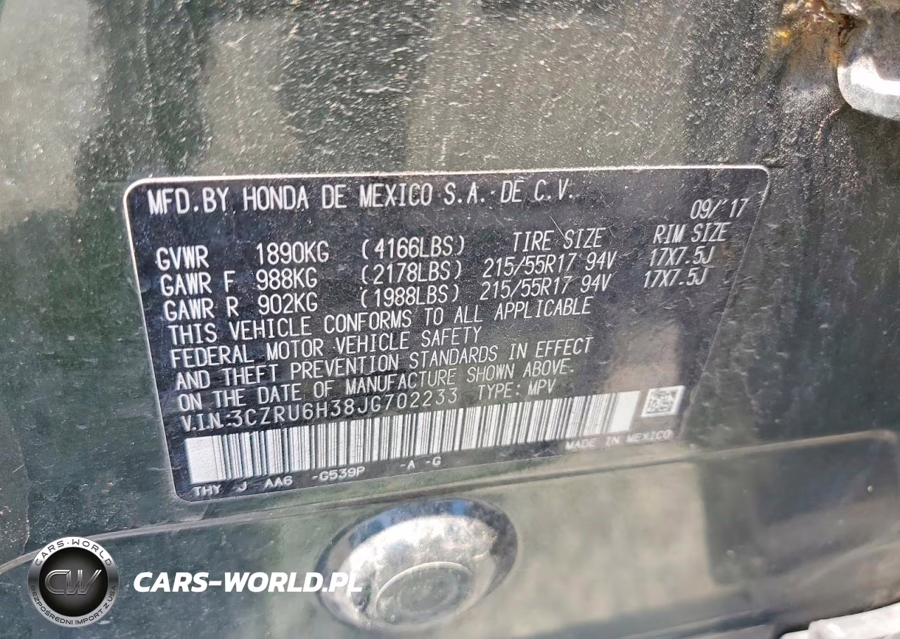 2018 Honda Hr-V Lx VIN:3CZRU6H38JG702233 - 13