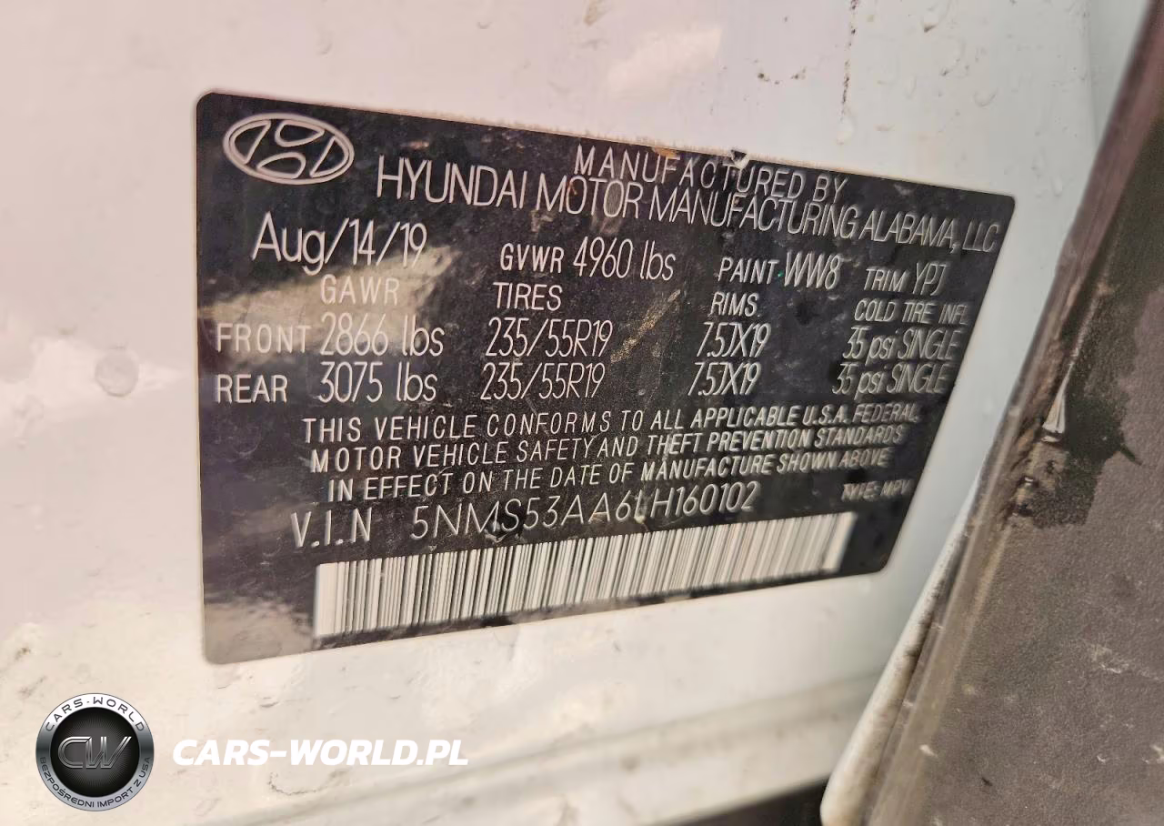 2020 Hyundai Santa Fe Limited 2.0T VIN:5NMS53AA6LH160102 - 14