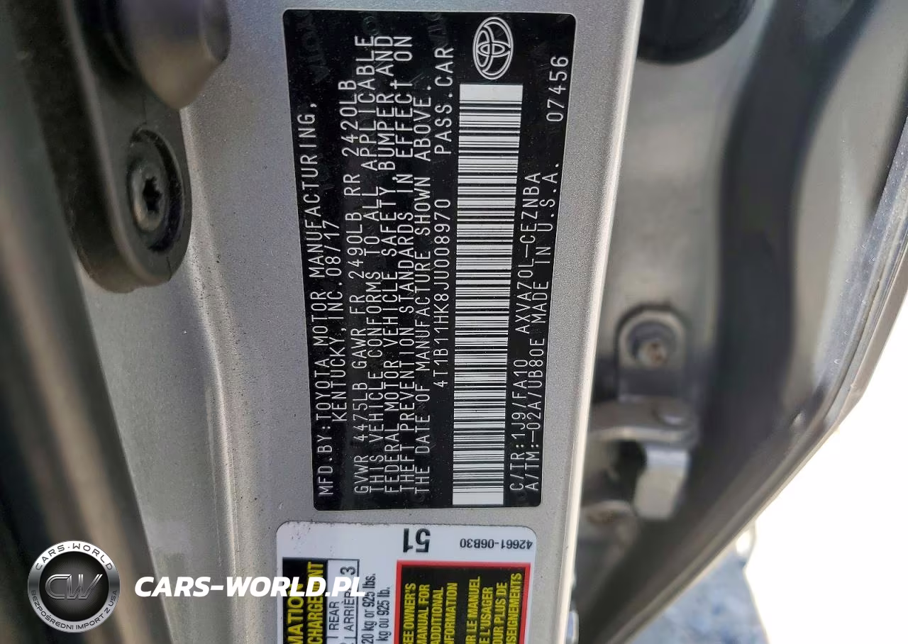 2018 Toyota Camry Le VIN:4T1B11HK8JU008970 - 12