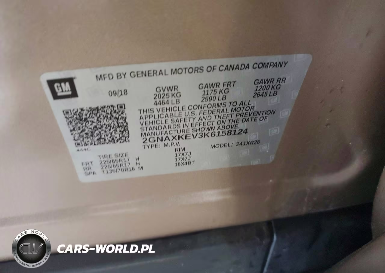 2019 Chevrolet Equinox Lt VIN:2GNAXKEV3K6158124 - 13