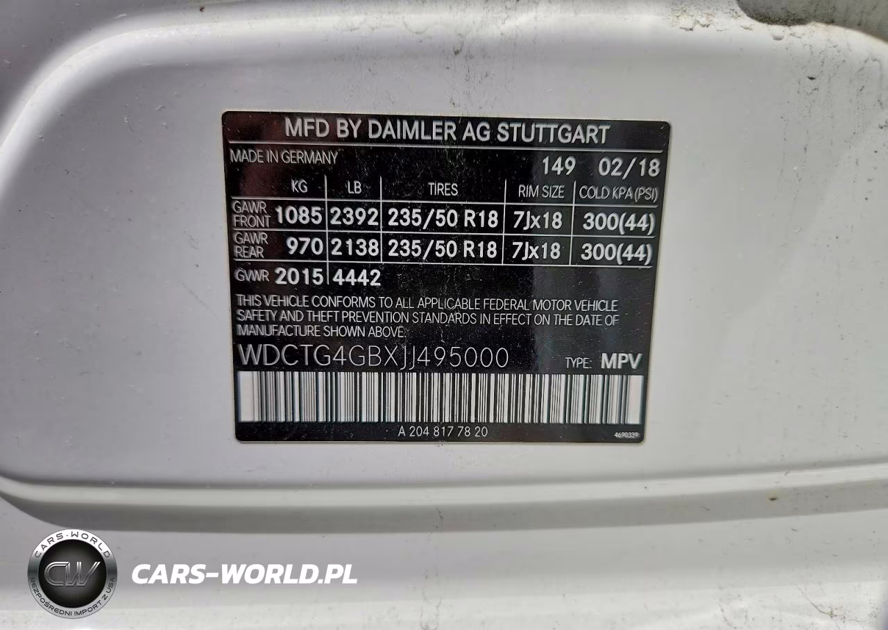 2018 Mercedes-Benz Gla 250 4Matic VIN:WDCTG4GBXJJ495000 - 13