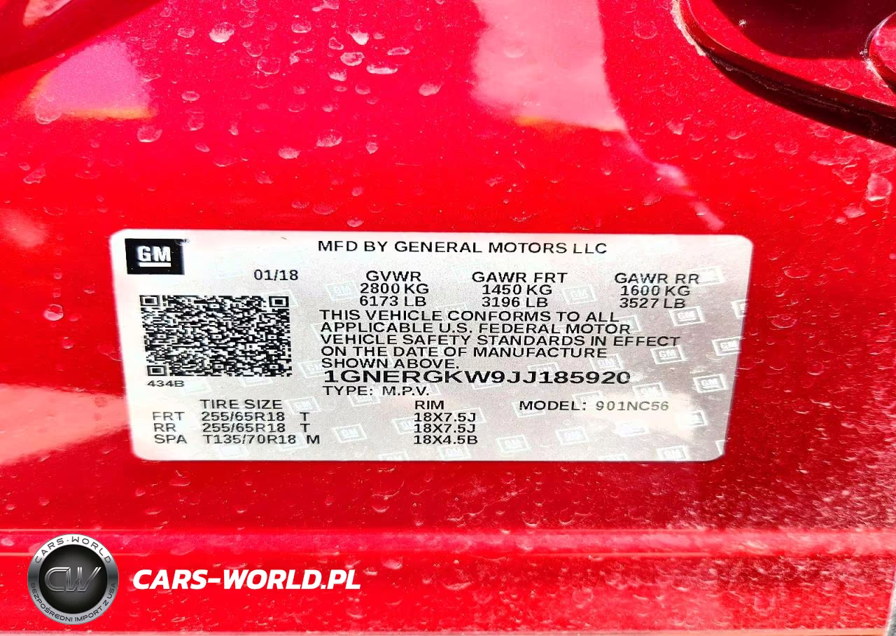 2018 Chevrolet Traverse Lt VIN:1GNERGKW9JJ185920 - 13