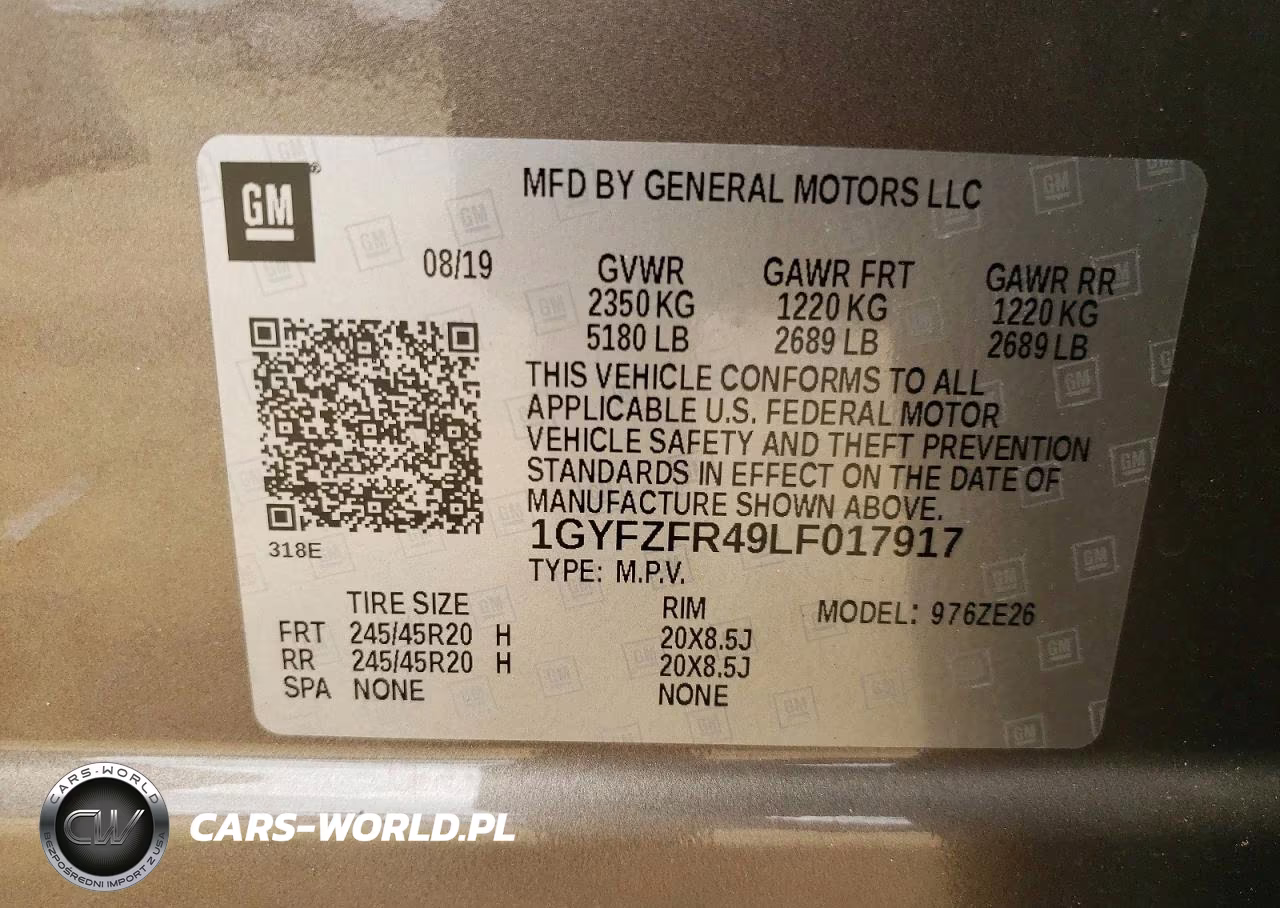 2020 Cadillac Xt4 Sport VIN:1GYFZFR49LF017917 - 13