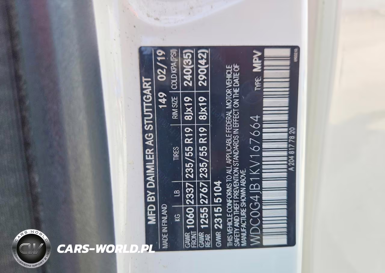 2019 Mercedes-Benz Glc 300 VIN:WDC0G4JB1KV167664 - 12