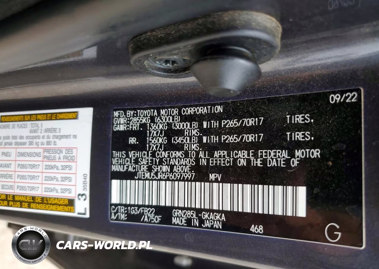 2023 Toyota 4Runner Se VIN:JTEMU5JR6P6097997 - 13