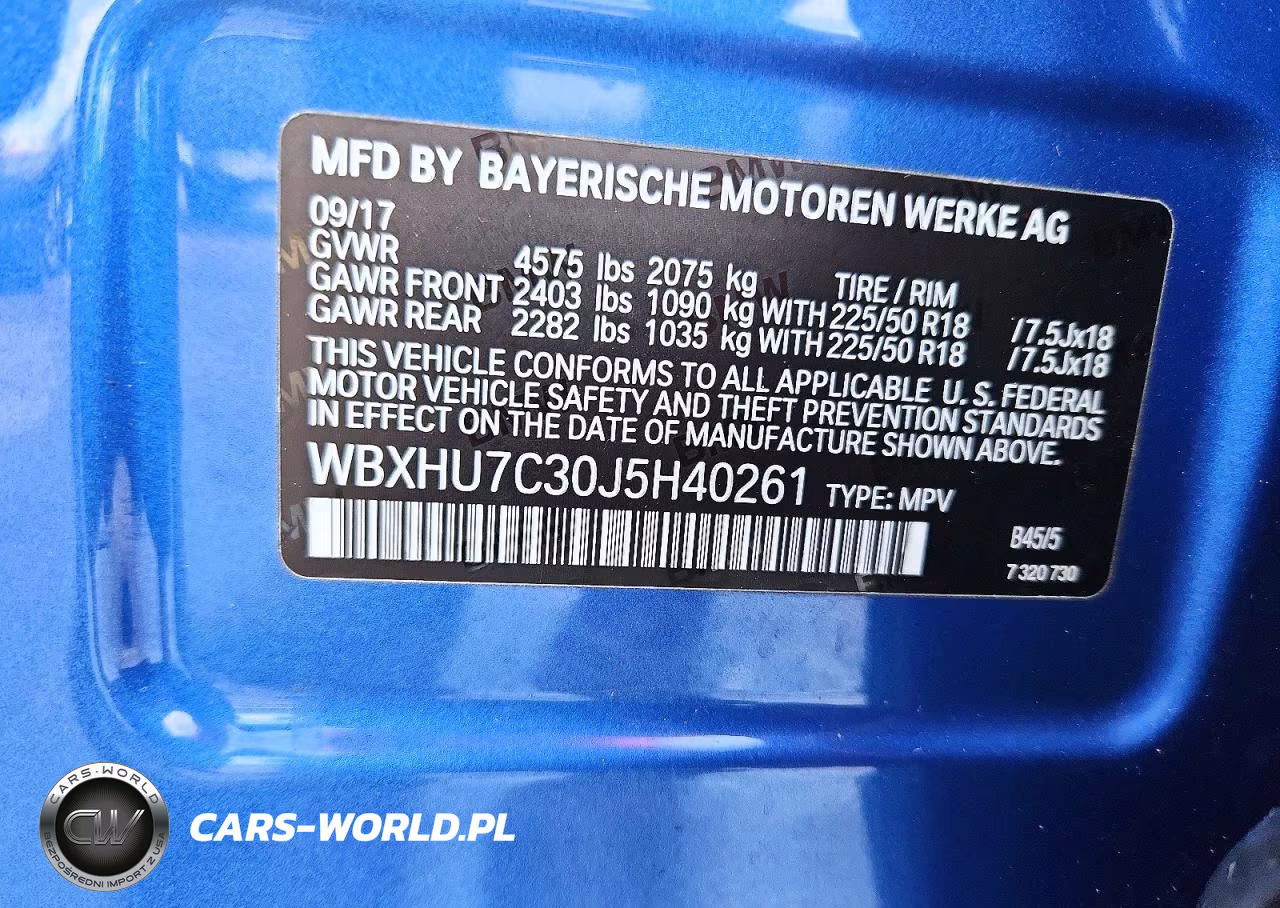 2018 BMW X1 Sdrive28I VIN:WBXHU7C30J5H40261 - 13