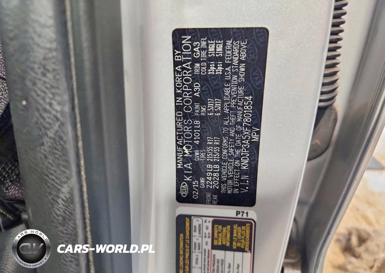 2015 Kia Soul + VIN:KNDJP3A5XF7801854 - 13
