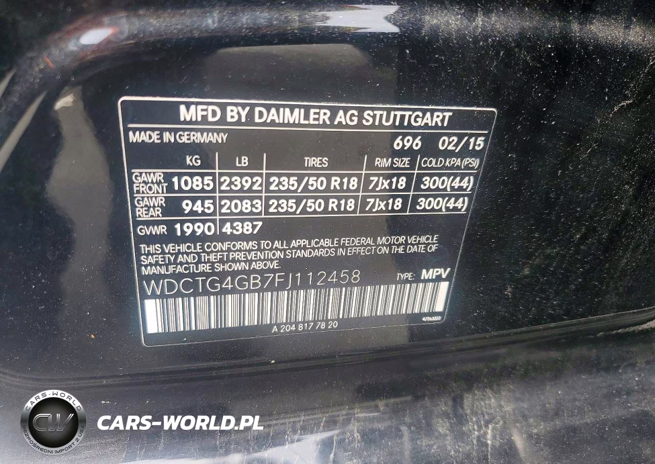 2015 Mercedes-Benz Gla 250 4Matic VIN:WDCTG4GB7FJ112458 - 13