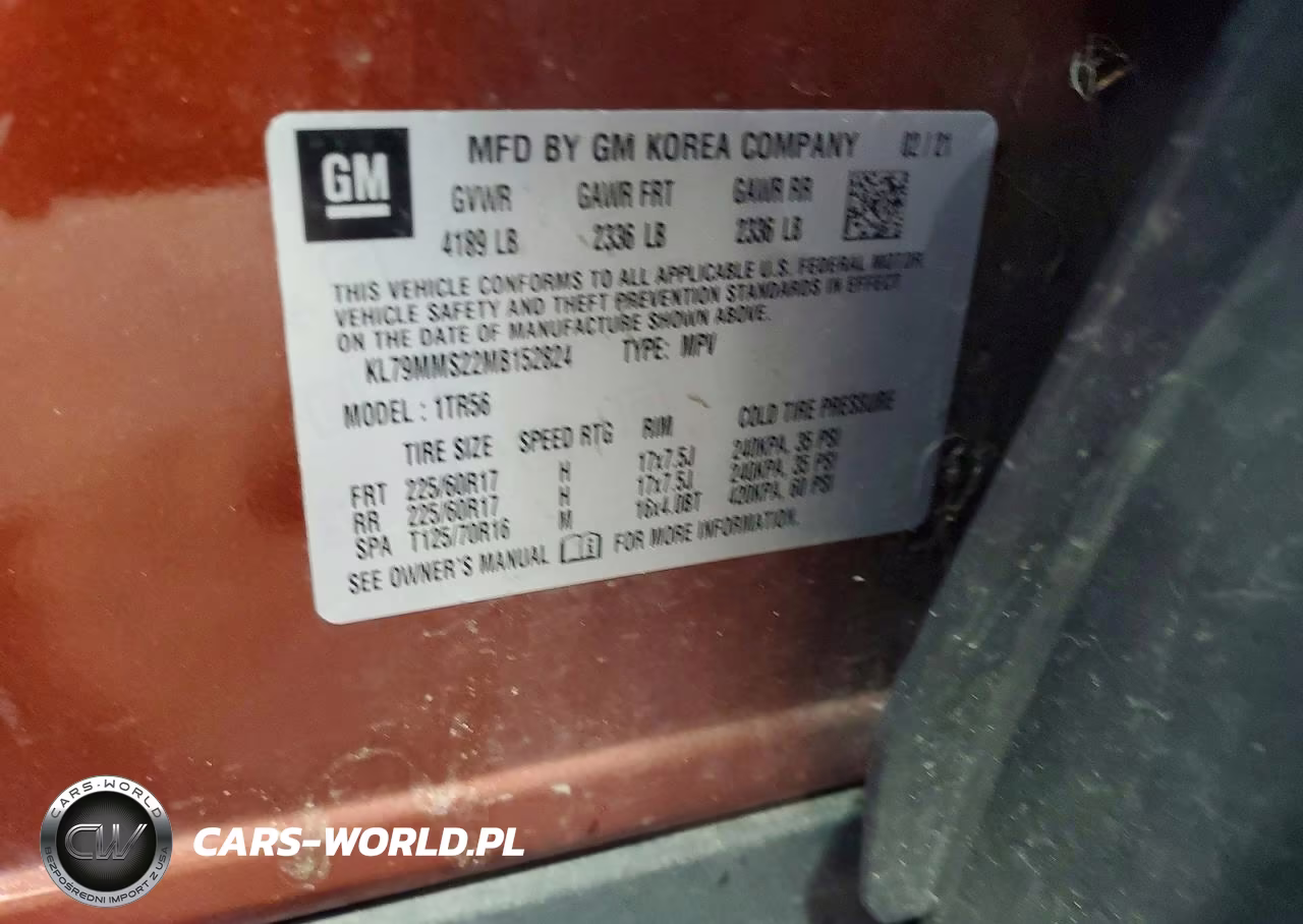 2021 Chevrolet Trailblazer Ls VIN:KL79MMS22MB152824 - 13