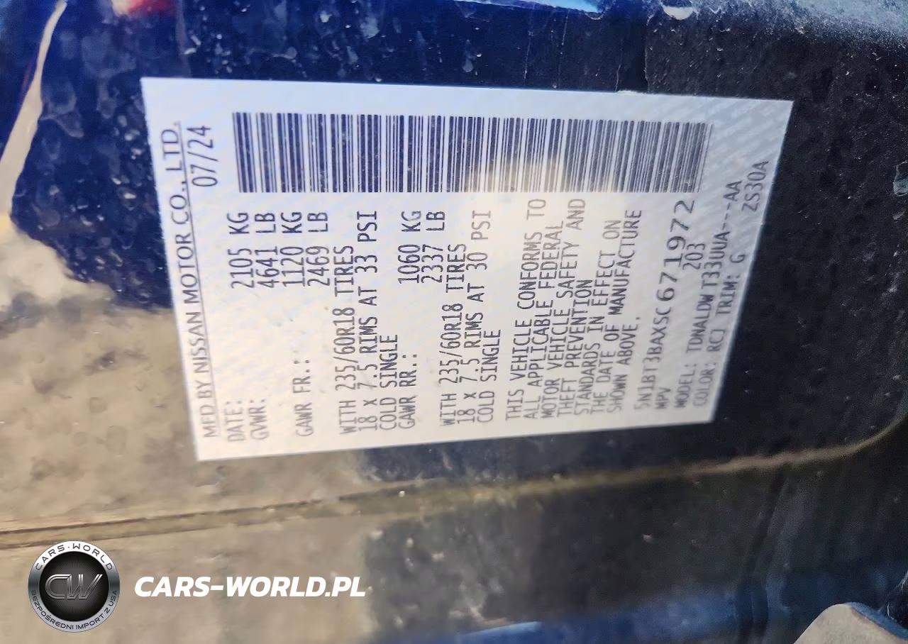 2025 Nissan Rogue Sv VIN:5N1BT3BAXSC671972 - 12