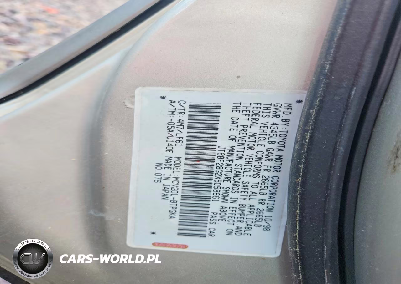 1999 Lexus Es VIN:JT8BF28G2X5058661 - 12