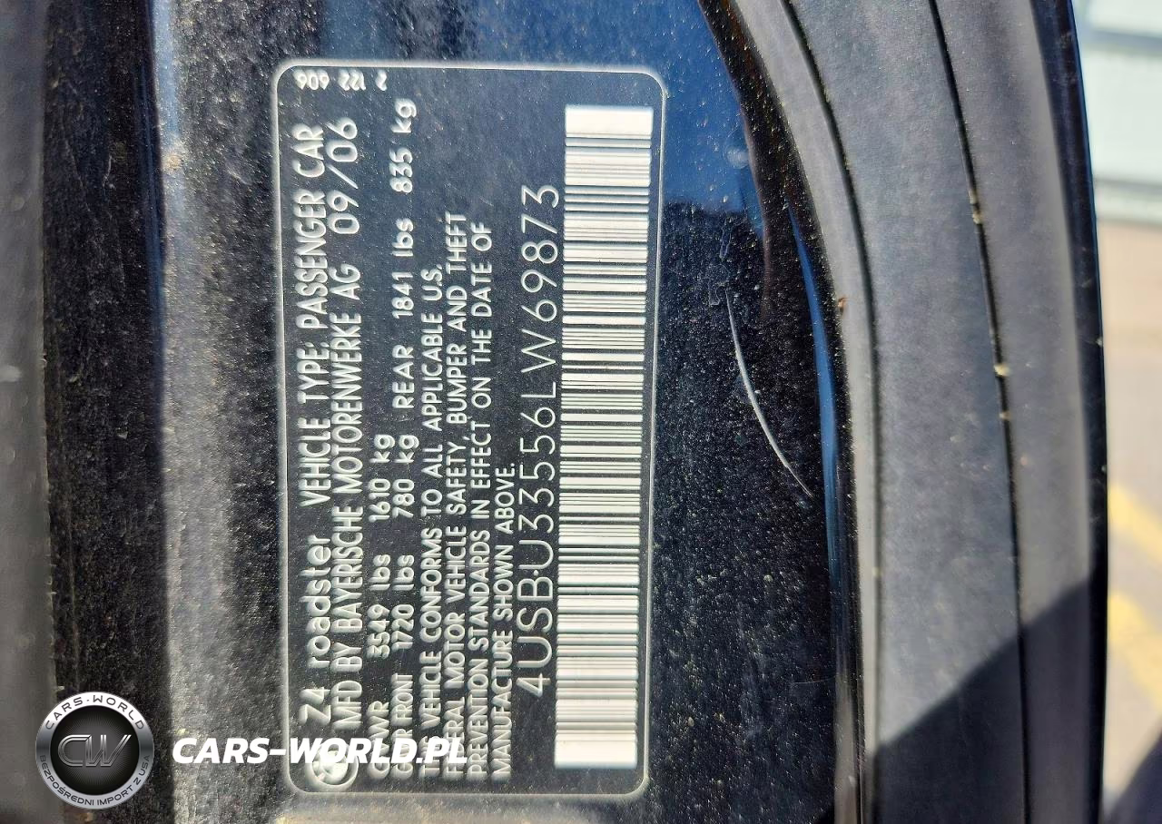 2006 BMW Z4 3.0 VIN:4USBU33556LW69873 - 12
