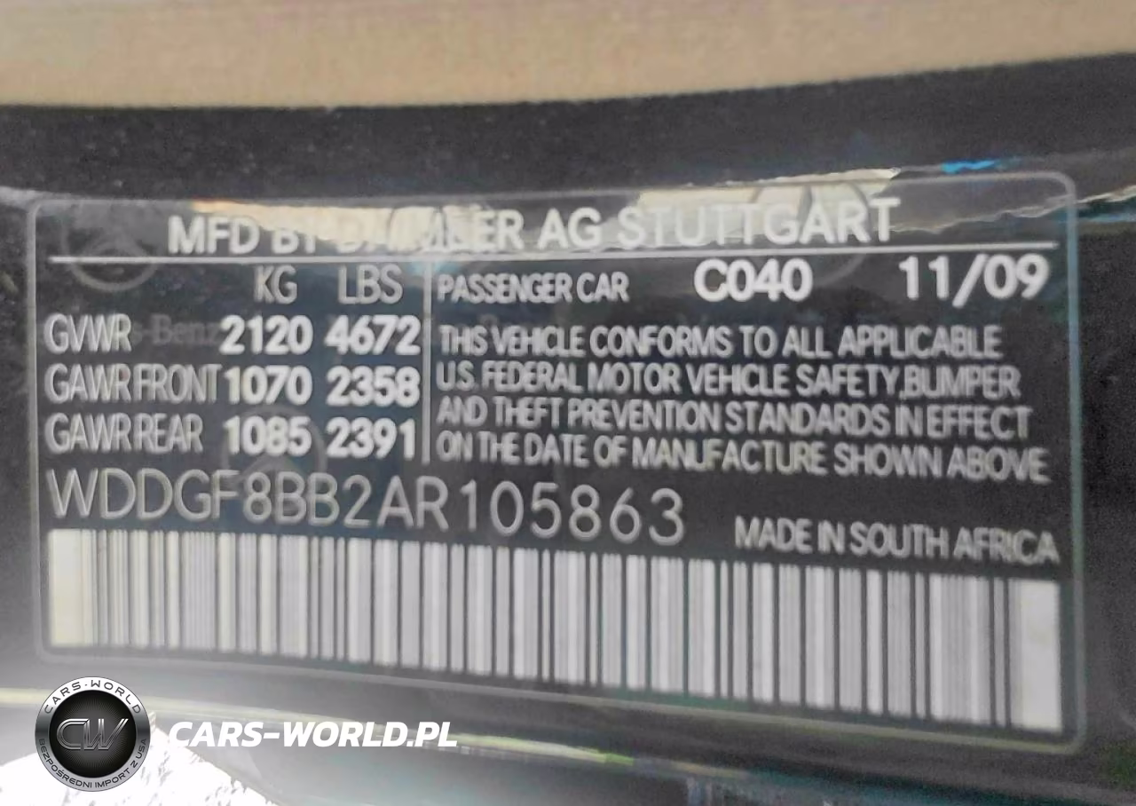 2010 Mercedes-Benz C 300 4Matic VIN:WDDGF8BB2AR105863 - 10
