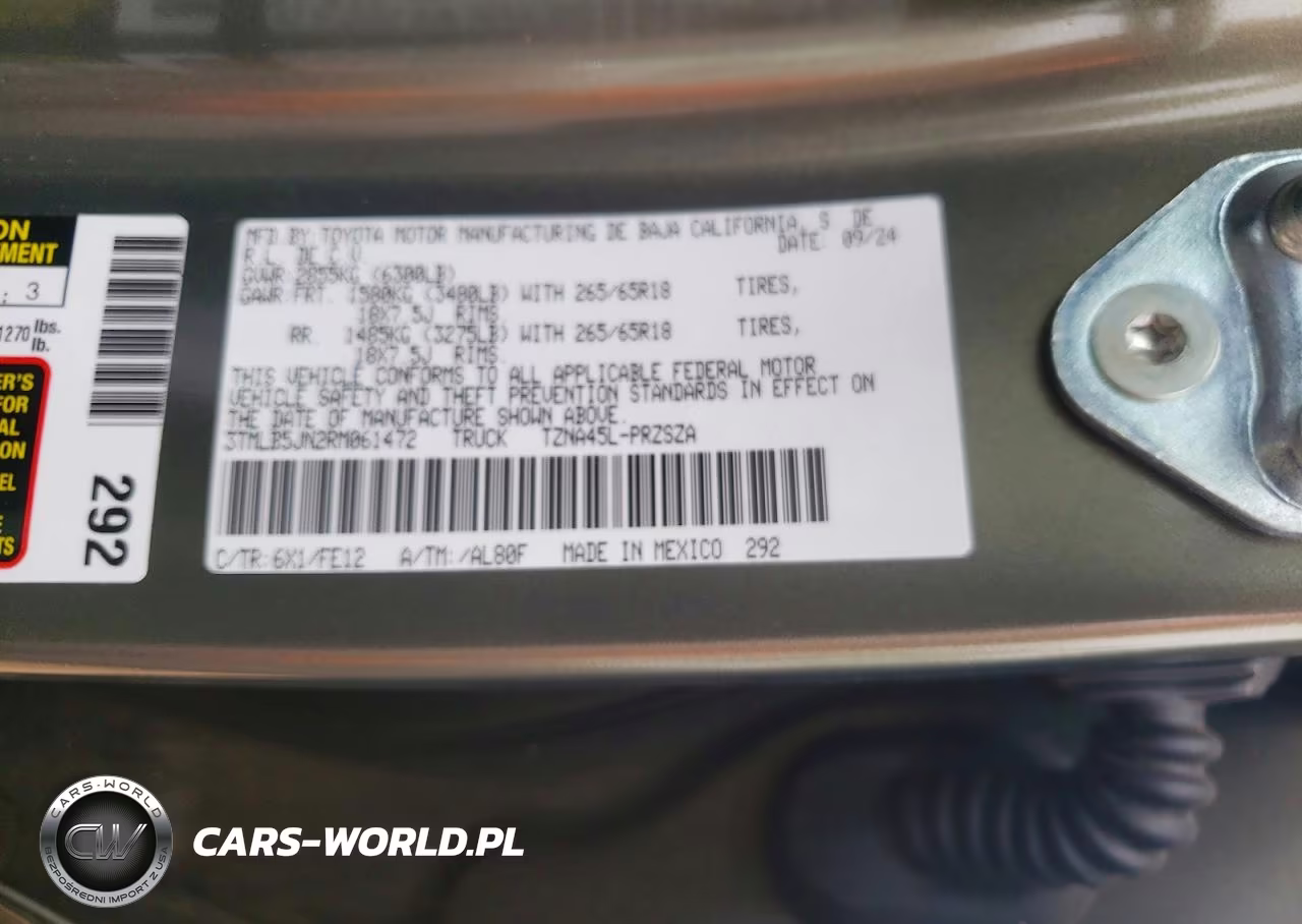 2024 Toyota Tacoma Trd Sport VIN:3TMLB5JN2RM061472 - 12