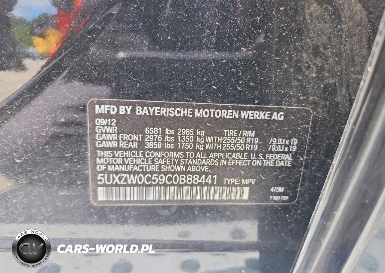2012 BMW X5 xDrive35D VIN:5UXZW0C59C0B88441 - 13