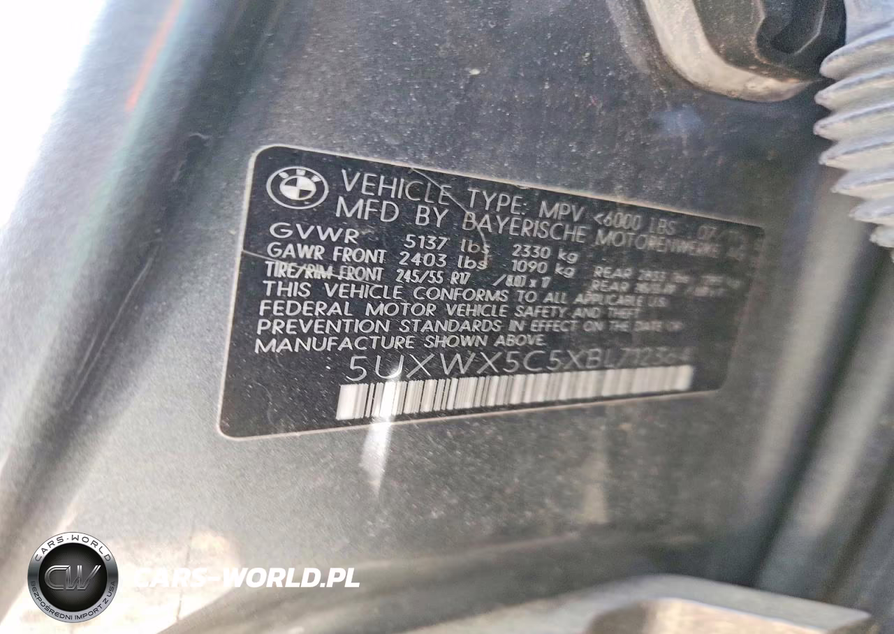 2011 BMW X3 xDrive28I VIN:5UXWX5C5XBL712364 - 13