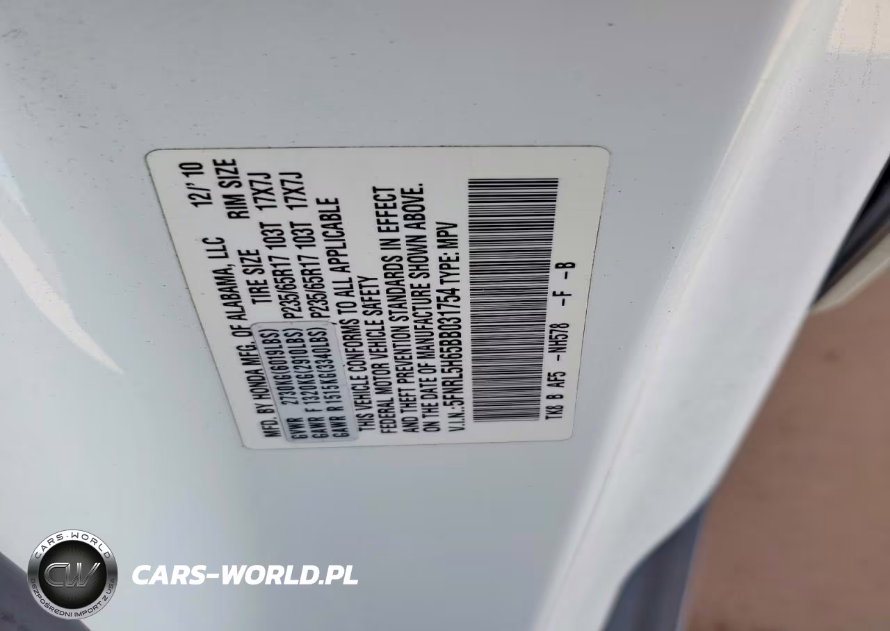 2011 Honda Odyssey Exl VIN:5FNRL5H65BB031754 - 12