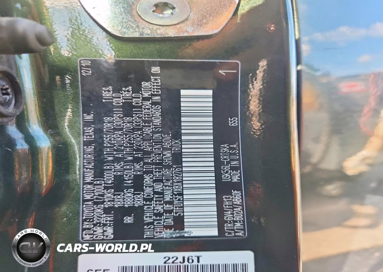 2011 Toyota Tundra Double Cab Sr5 VIN:5TFUY5F1XBX182761 - 12