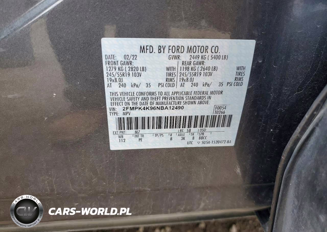 2022 Ford Edge Titanium VIN:2FMPK4K96NBA12490 - 13