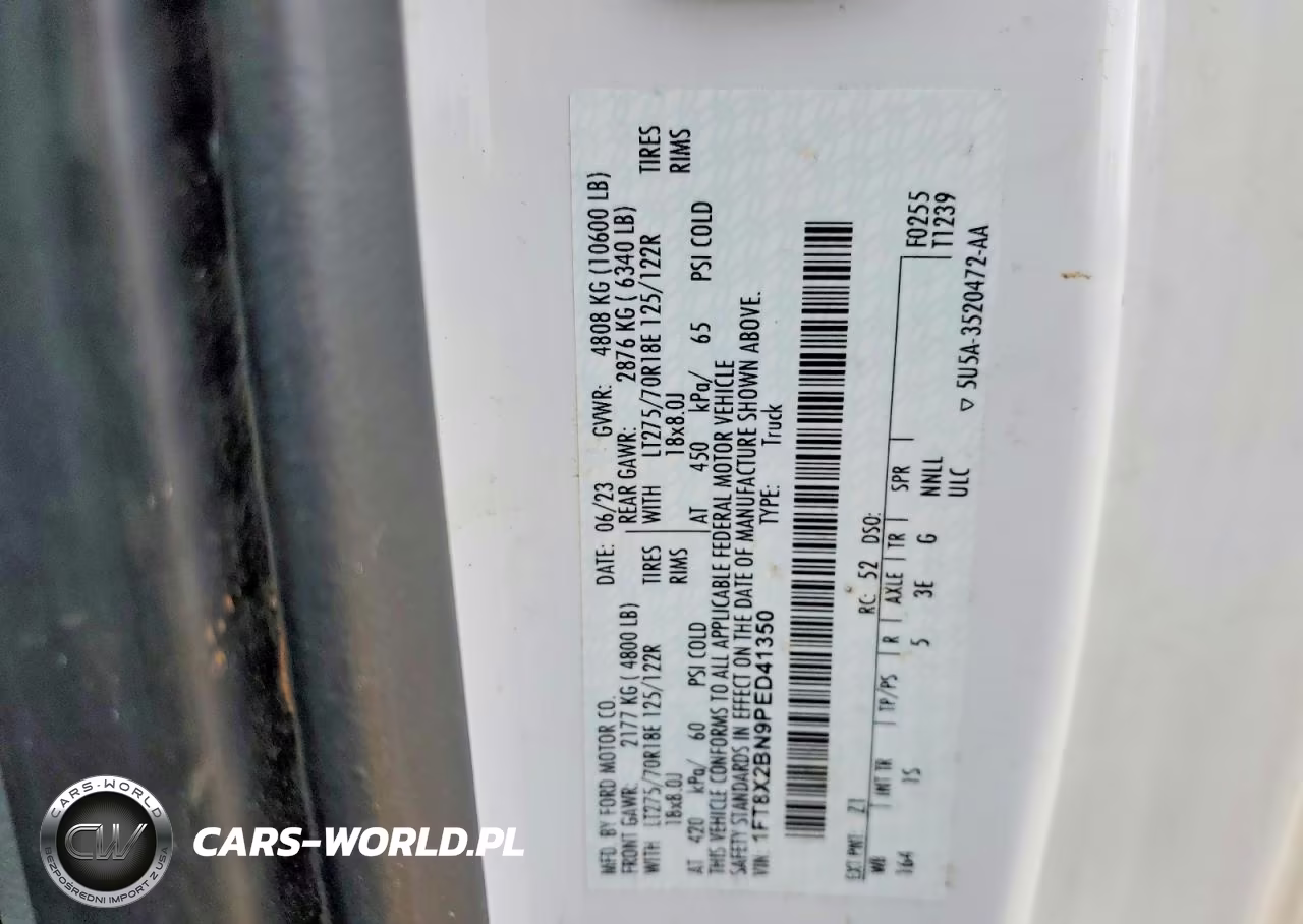 2023 Ford F250 Super Duty VIN:1FT8X2BN9PED41350 - 12