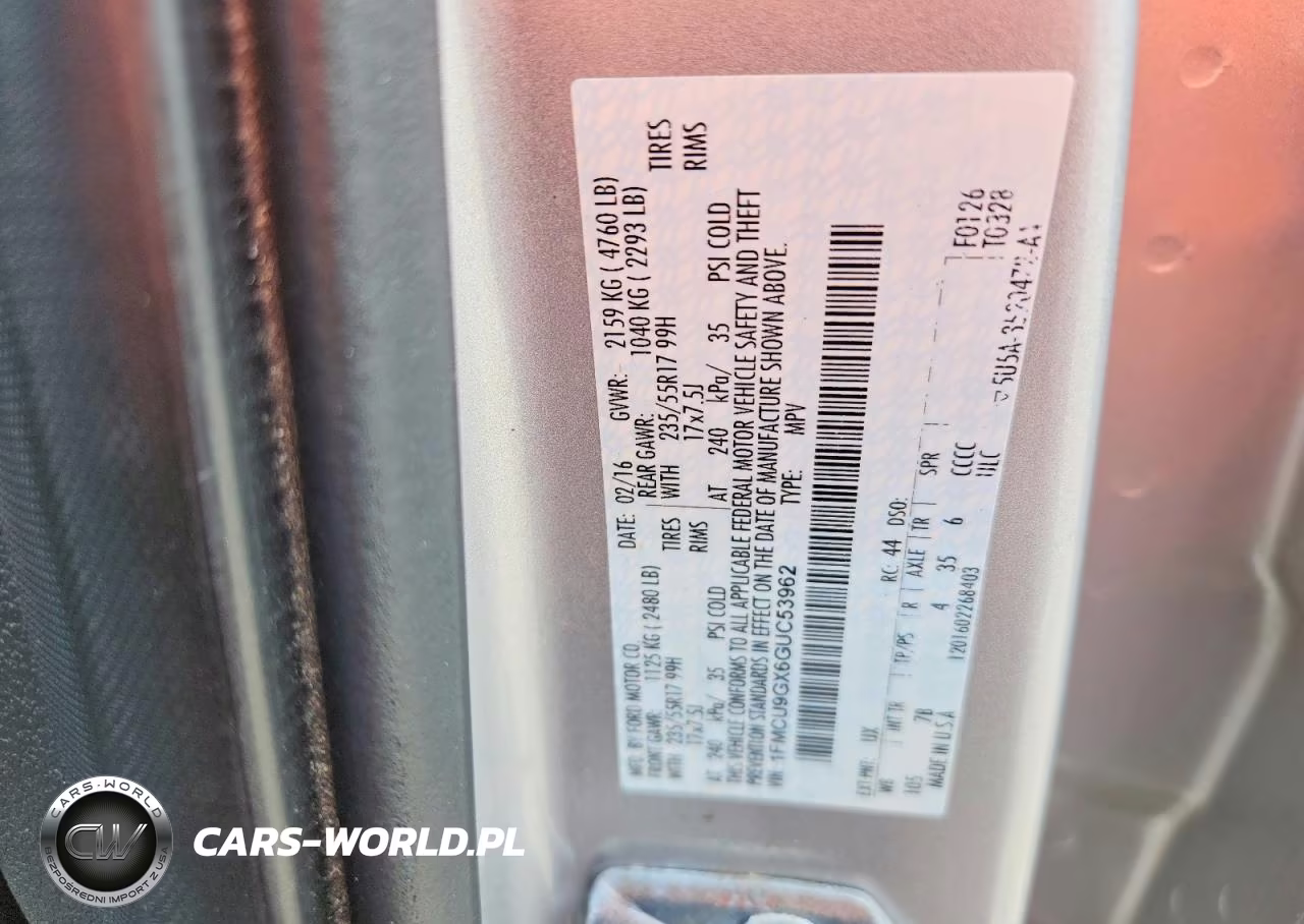 2016 Ford Escape Se VIN:1FMCU9GX6GUC53962 - 13