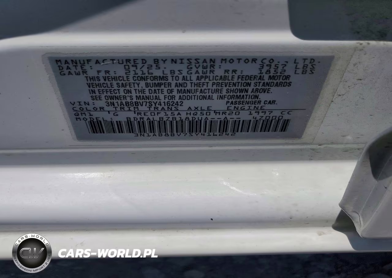 2025 Nissan Sentra S VIN:3N1AB8BV7SY416242 - 12