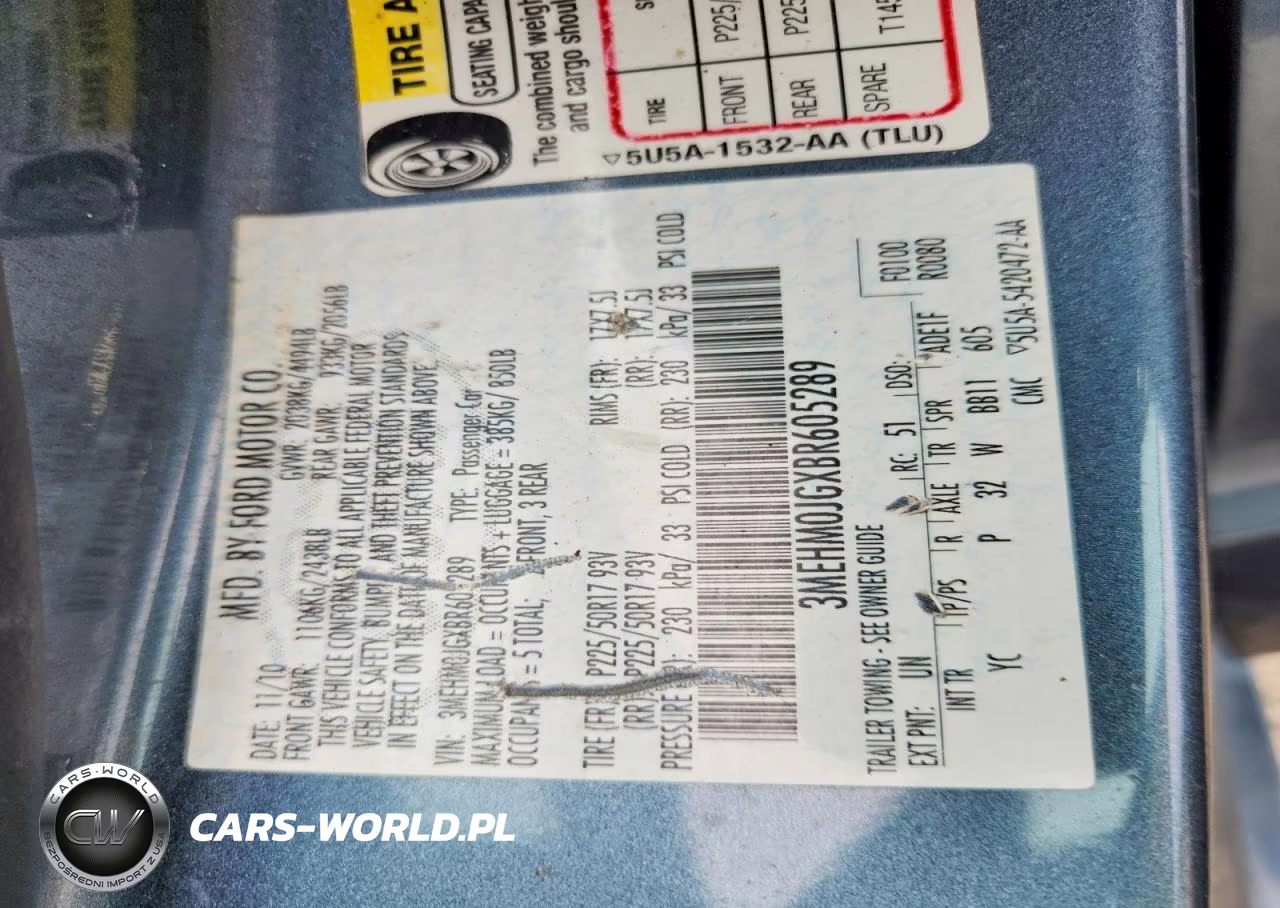2011 Mercury Milan Premier VIN:3MEHM0JGXBR605289 - 12