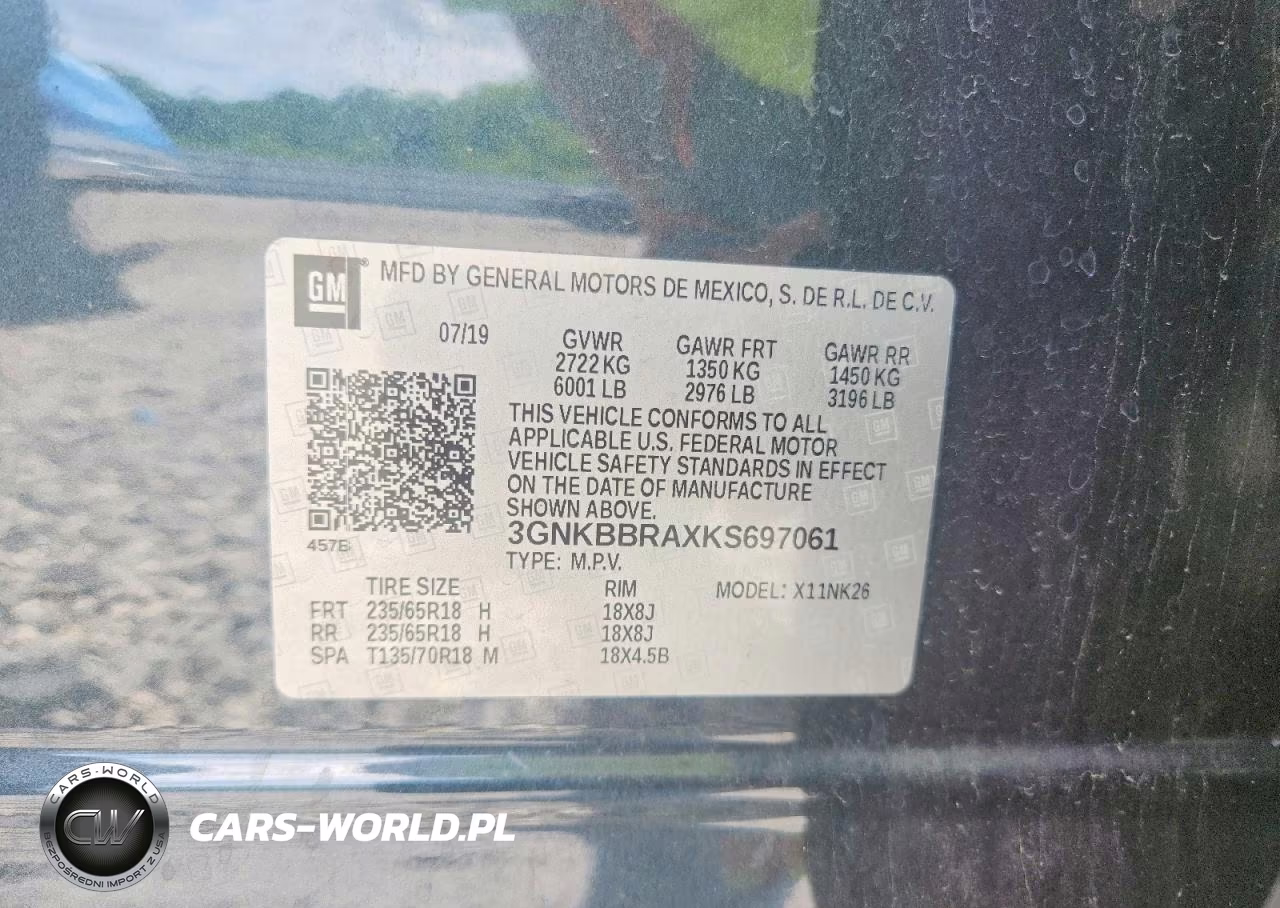 2019 Chevrolet Blazer 1Lt VIN:3GNKBBRAXKS697061 - 13