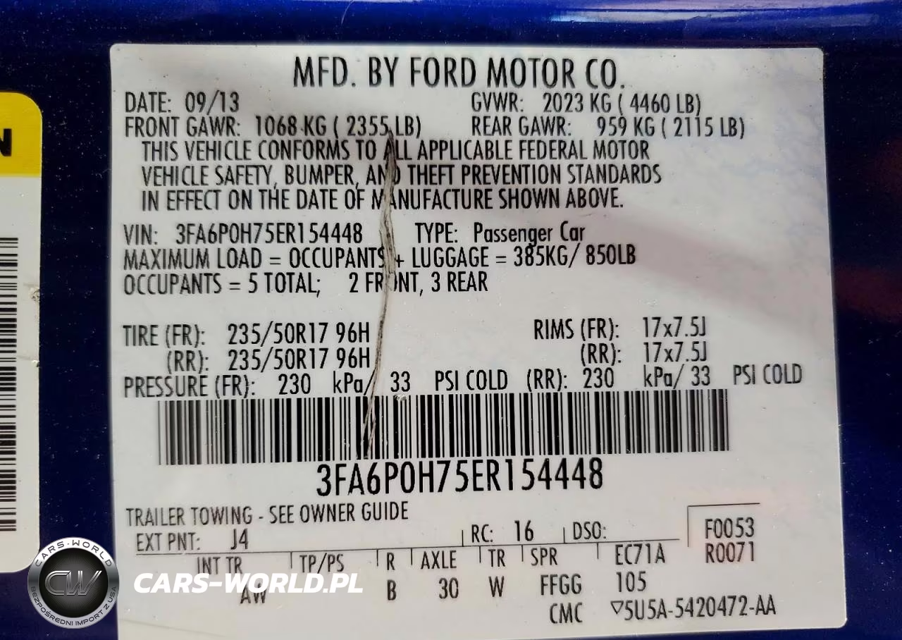 2014 Ford Fusion Se VIN:3FA6P0H75ER154448 - 13