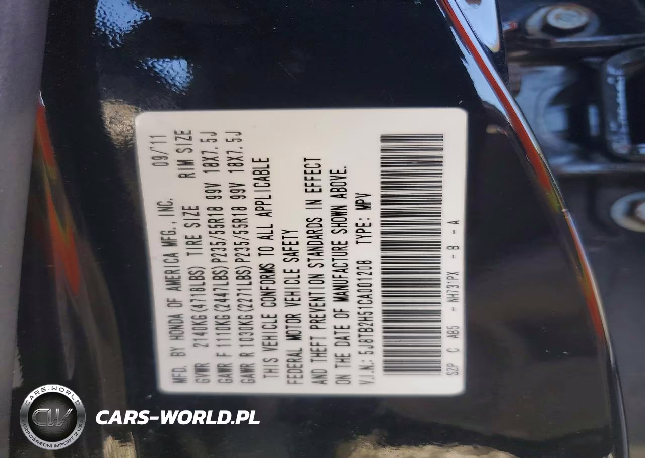 2012 Acura Rdx Technology VIN:5J8TB2H51CA001208 - 13