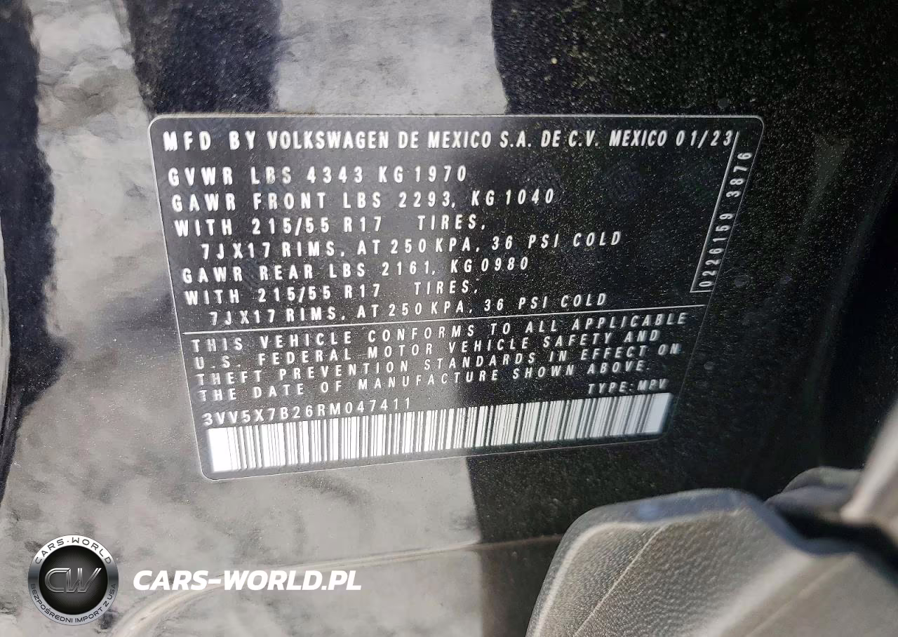 2024 Volkswagen Taos S VIN:3VV5X7B26RM047411 - 13