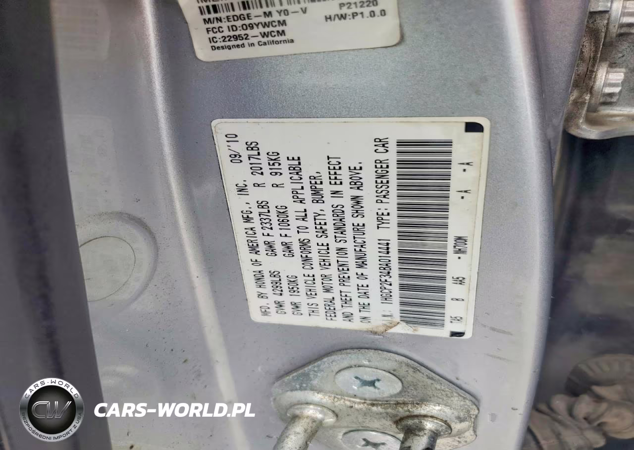2011 Honda Accord Lx VIN:1HGCP2F34BA014441 - 12