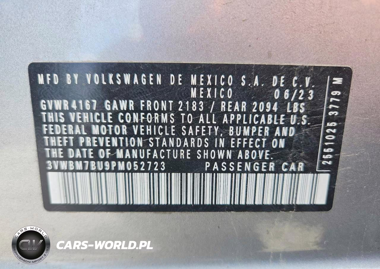 2023 Volkswagen Jetta Sport VIN:3VWBM7BU9PM052723 - 14