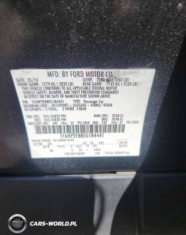 2014 Ford Taurus Sel VIN:1FAHP2E88EG184441 - 12