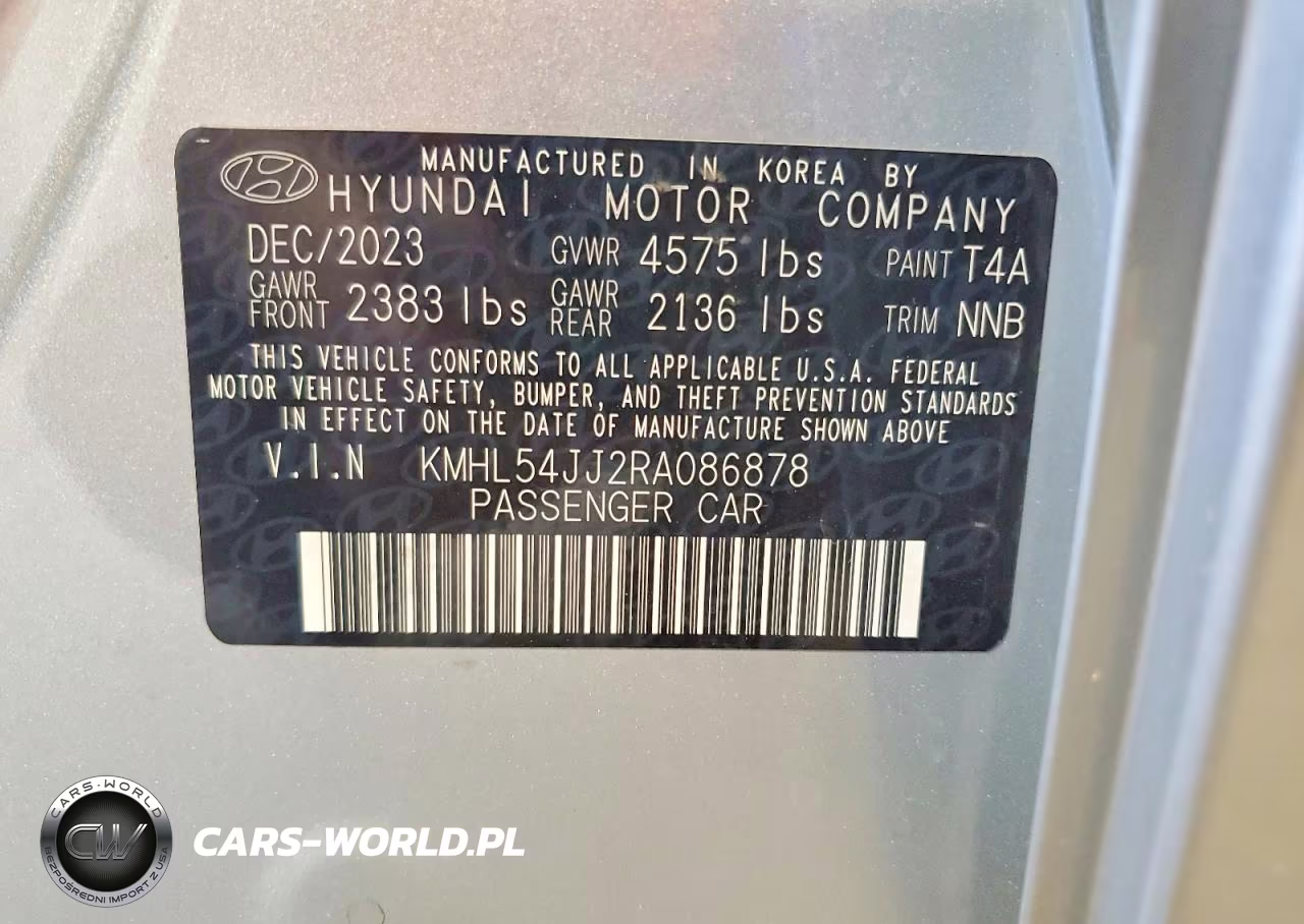 2024 Hyundai Sonata Hybrid Limited VIN:KMHL54JJ2RA086878 - 13