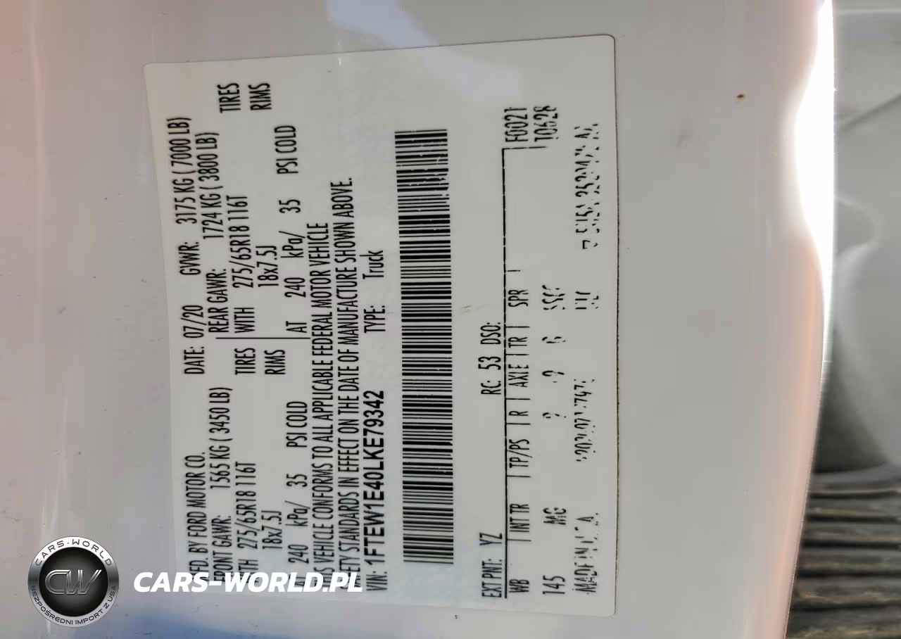 2020 Ford F150 Supercrew VIN:1FTEW1E40LKE79342 - 12