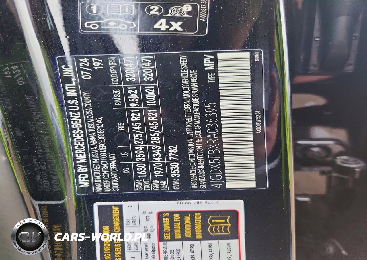 2024 Mercedes-Benz Eqs Suv 680 4Matic Maybach VIN:4JGDX5FBXRA036395 - 12