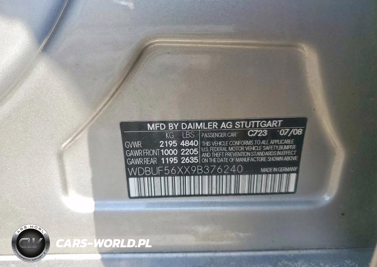 2009 Mercedes-Benz E 350 VIN:WDBUF56XX9B376240 - 12