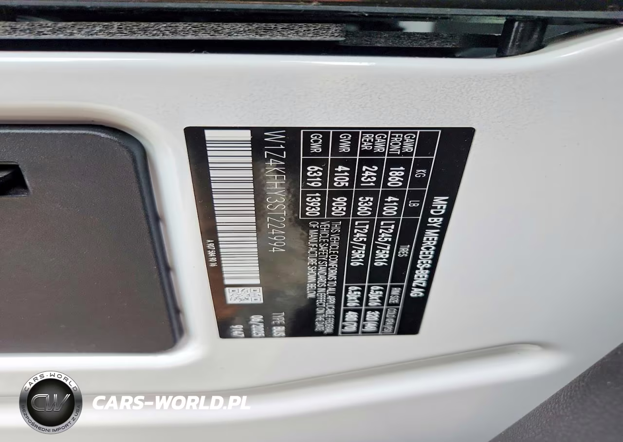 2025 Mercedes Benz Sprinter 2500 VIN:W1Z4KFHY3ST224994 - 14