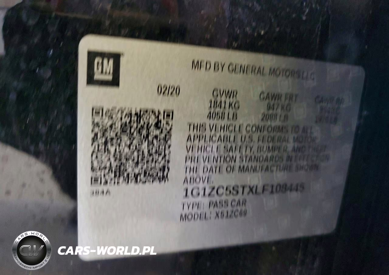2020 Chevrolet Malibu Ls VIN:1G1ZC5STXLF108445 - 12