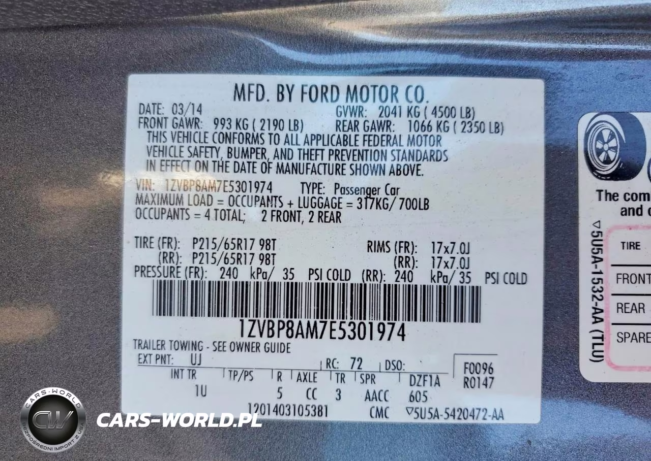 2014 Ford Mustang VIN:1ZVBP8AM7E5301974 - 13