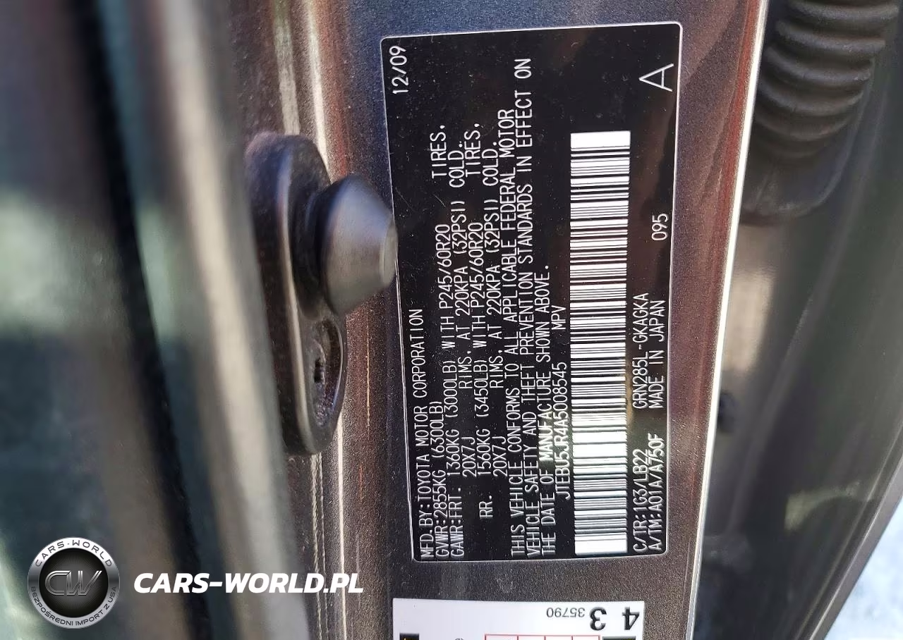 2010 Toyota 4Runner Limited VIN:JTEBU5JR4A5008545 - 13
